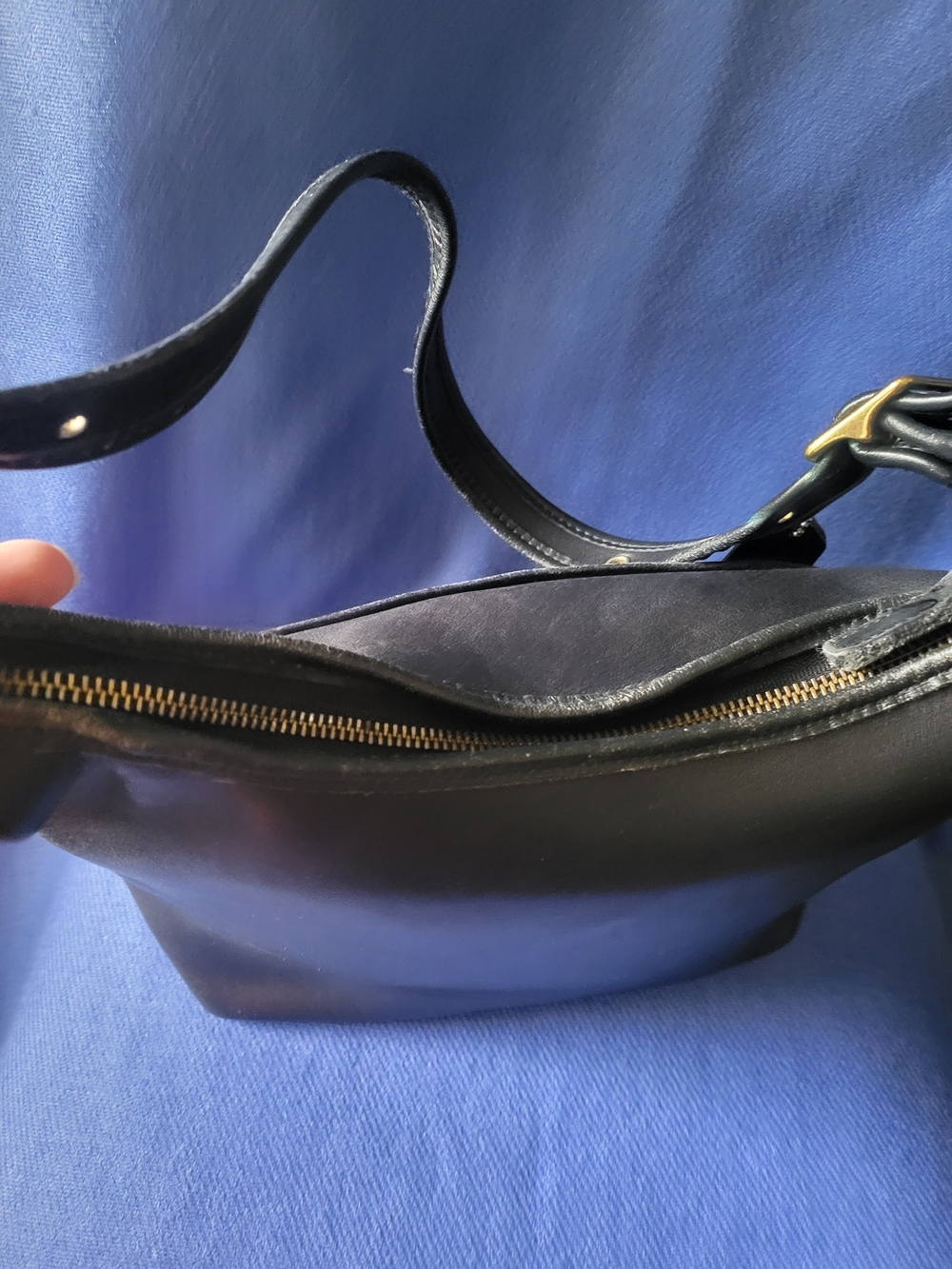 Coach Black Leather & Canvas Shoulder Bag - Picture 8 of 16